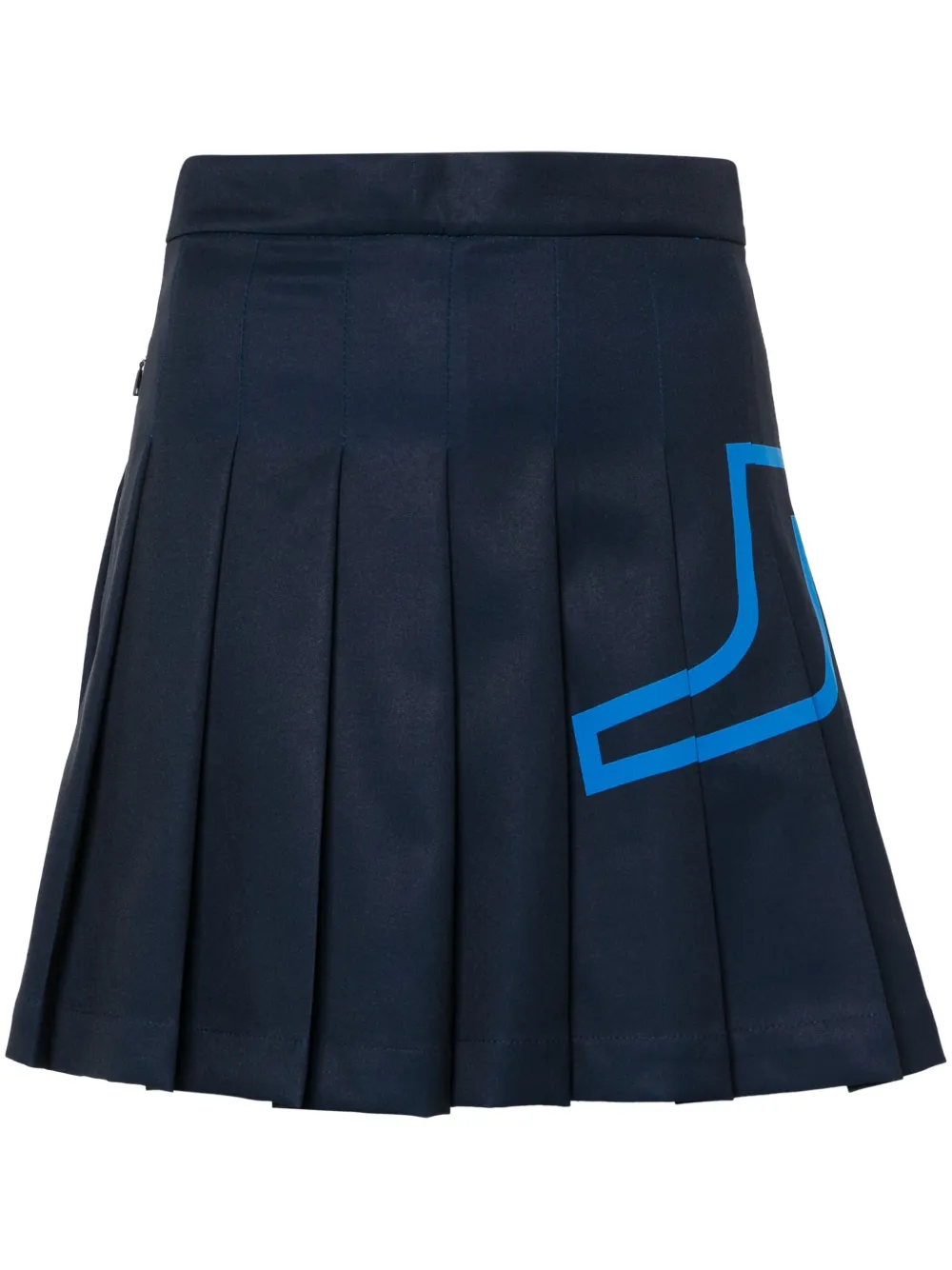 Shop J. Lindeberg Naomi Pleated Skirt In Blue