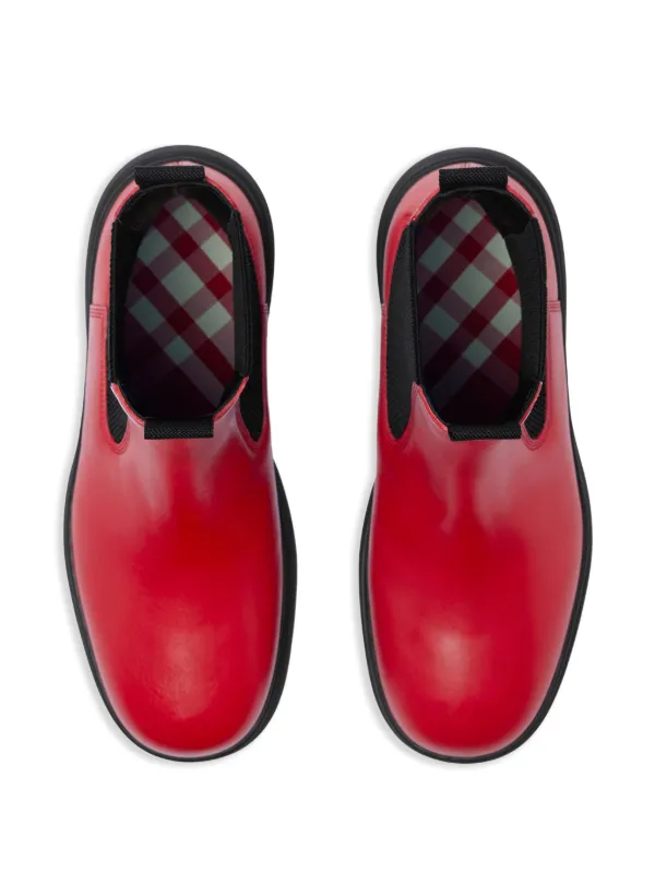 Burberry hot sale red boots