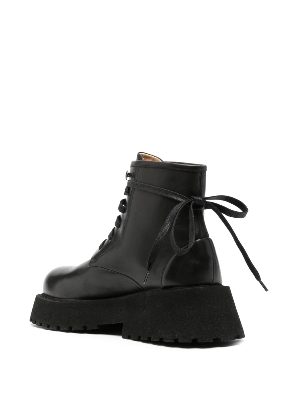 Shop Marsèll 60mm Leather Lace-up Boots In Black