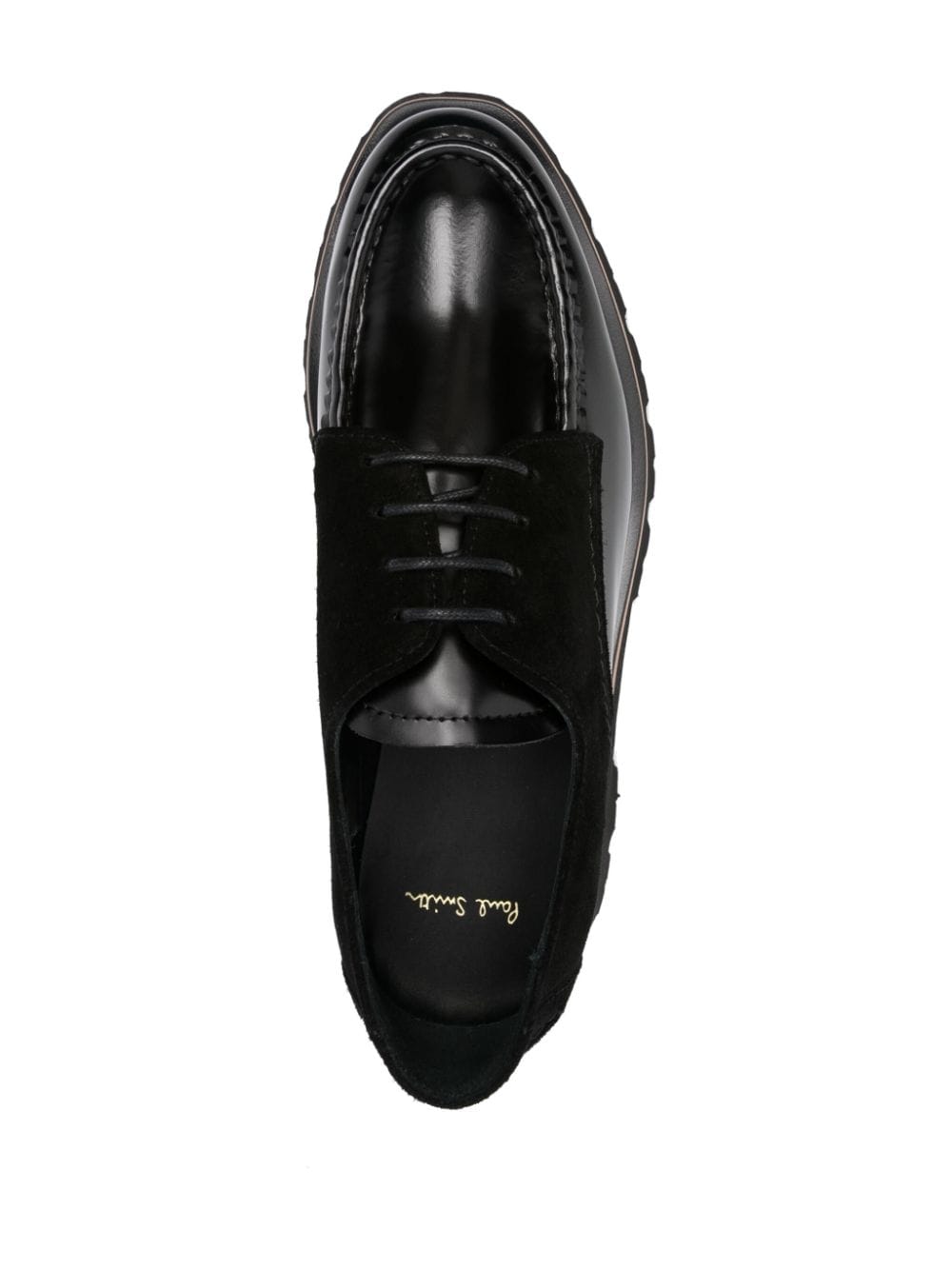 Shop Paul Smith Argon Patent-finish Leather Brogues In Black