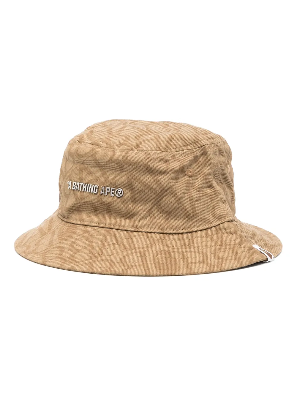A BATHING APE Vissershoed met monogram-print en logo Bruin