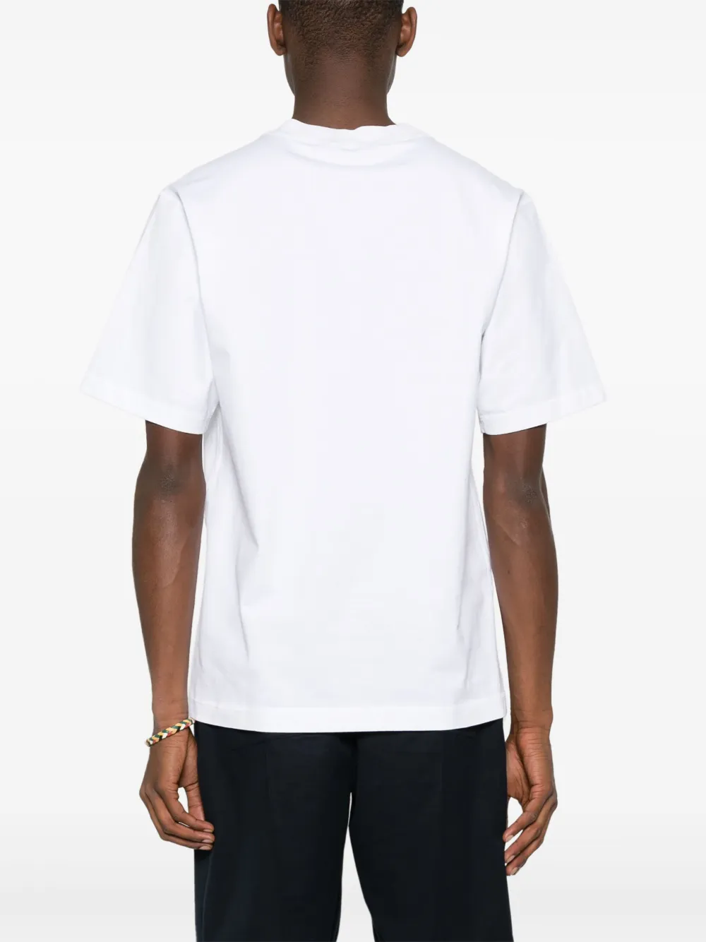 Shop Dolce & Gabbana Anchor-print Cotton T-shirt In White