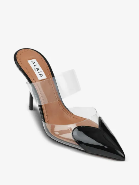 Alaïa Le Cœur mules in patent leather