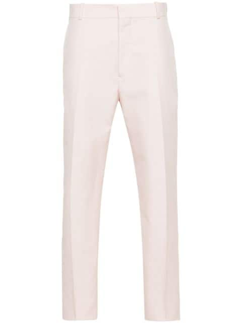 Alexander McQueen cotton tailored trousers