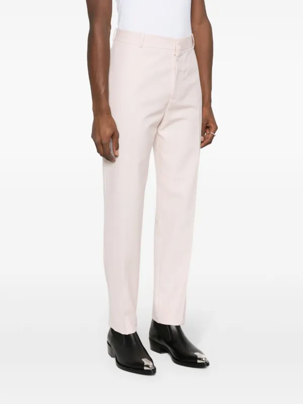 Alexander McQueen Cotton Tailored Trousers | Pink | FARFETCH