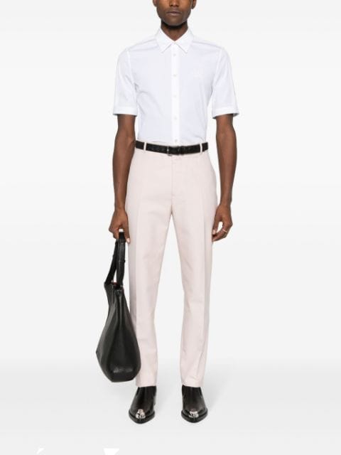 cotton tailored trousers