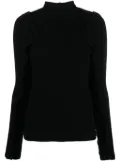 Kiko Kostadinov Arc high-neck top - Black
