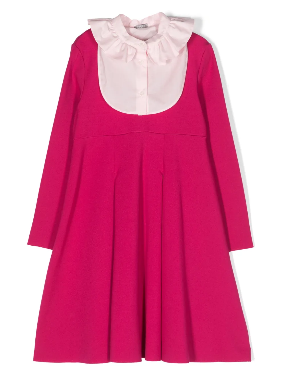 Il Gufo Jurk met afneembare kraag Roze