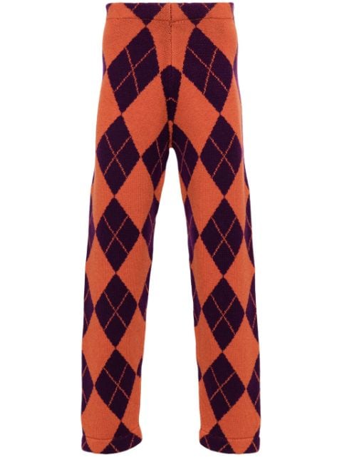 Liberal Youth Ministry Arlequin wool straight-leg trousers 