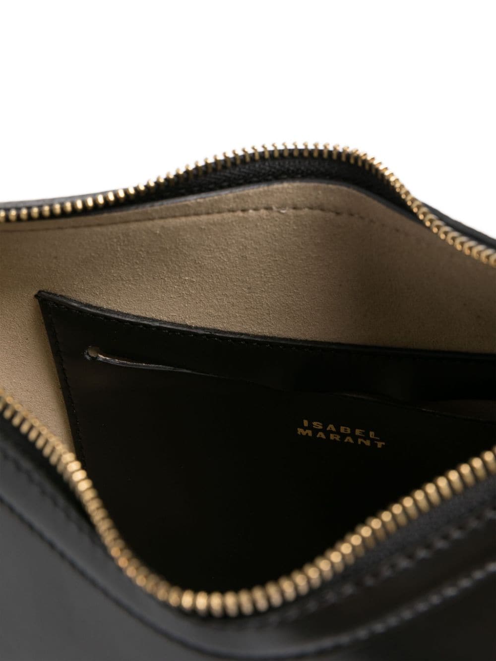 Shop Isabel Marant Studded Leather Shoulder Bag In Schwarz