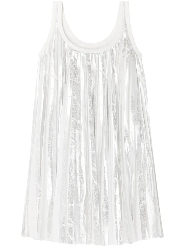 Az Factory Josephine Pleated Midi Dress in White