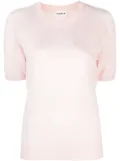 P.A.R.O.S.H. Linfa short-sleeve fine-knit top - Pink