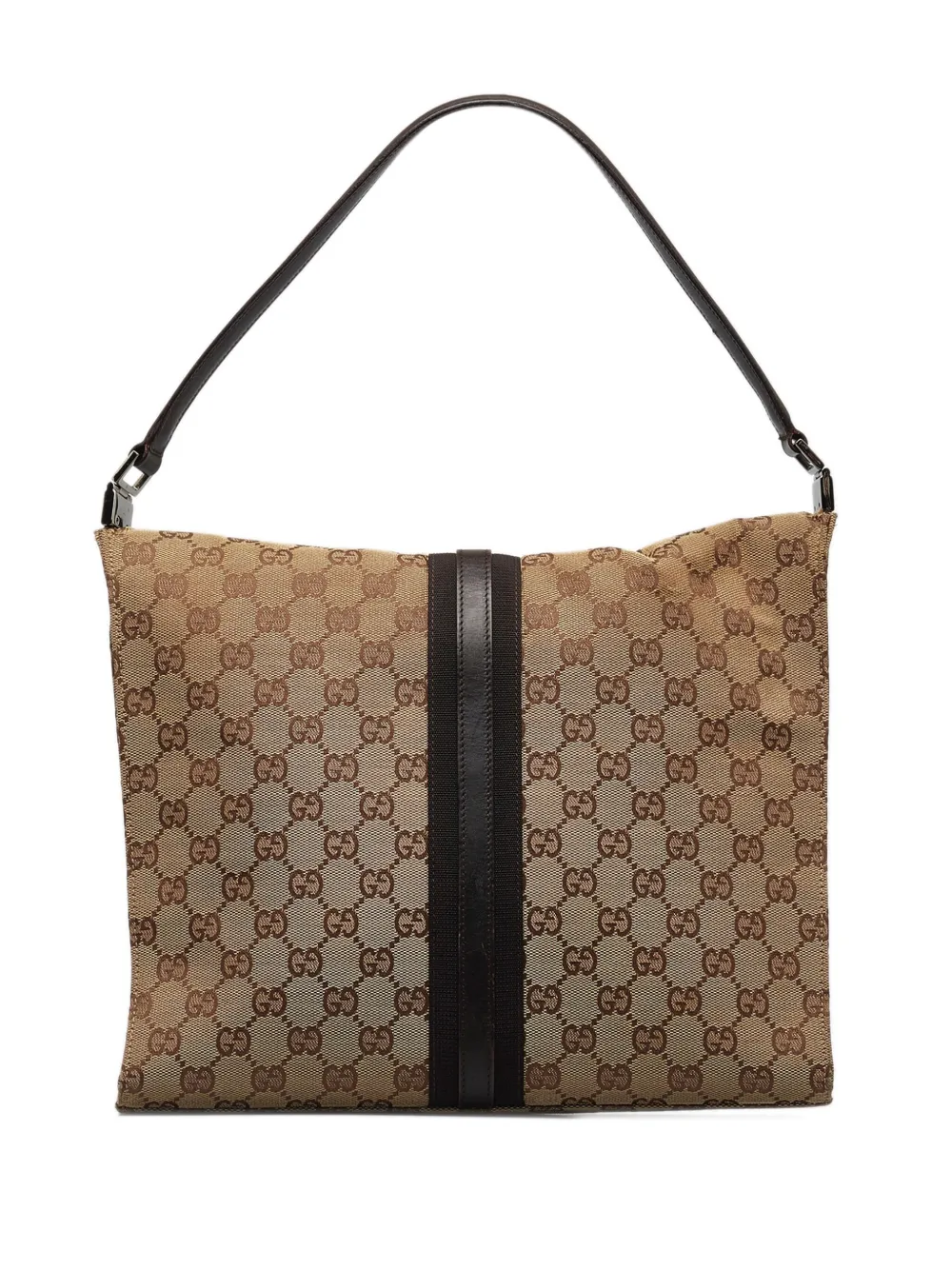 Gucci Pre-Owned 2000-2015 Gucci GG Canvas Jackie Shoulder Bag - Bruin