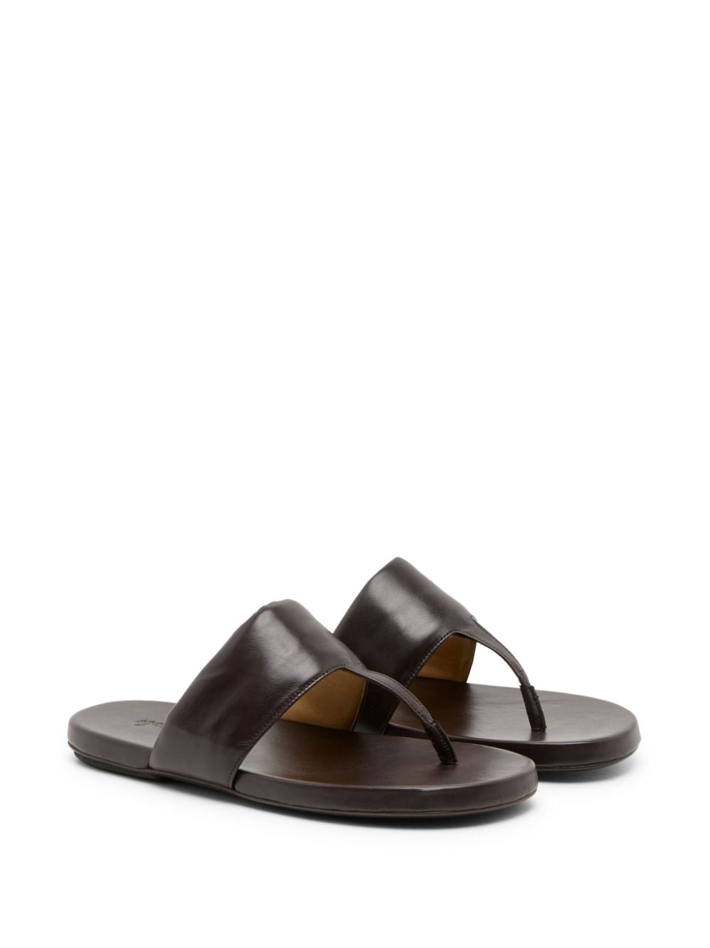 Shop Marsèll Spanciata Leather Sandals In Brown