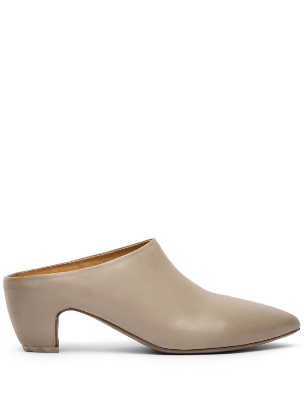 Marsèll Pointed-toe Leather Mules In Neutrals