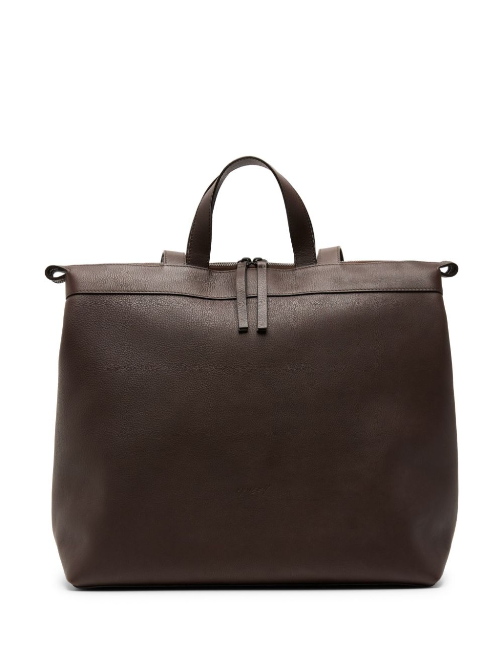 Shop Marsèll Borso Leather Tote Bag In Brown