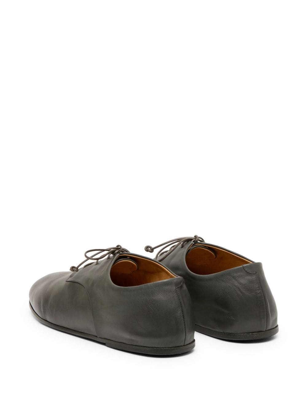 Shop Marsèll Strasacco Leather Derby Shoes In Green
