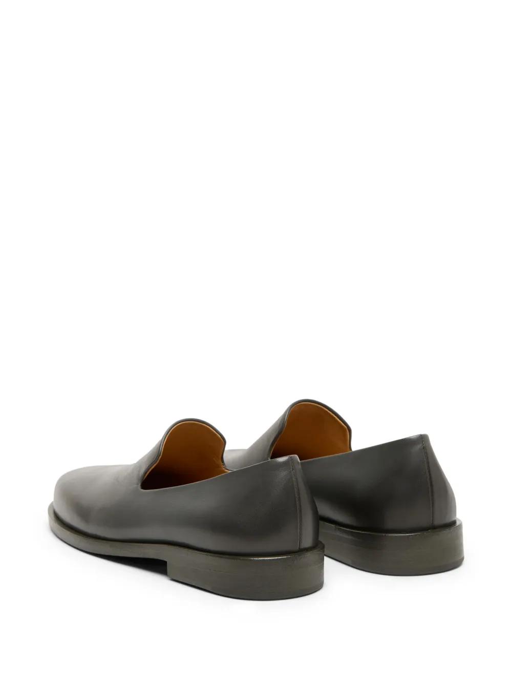 Marsèll Round-toe Leather Loafers In Black