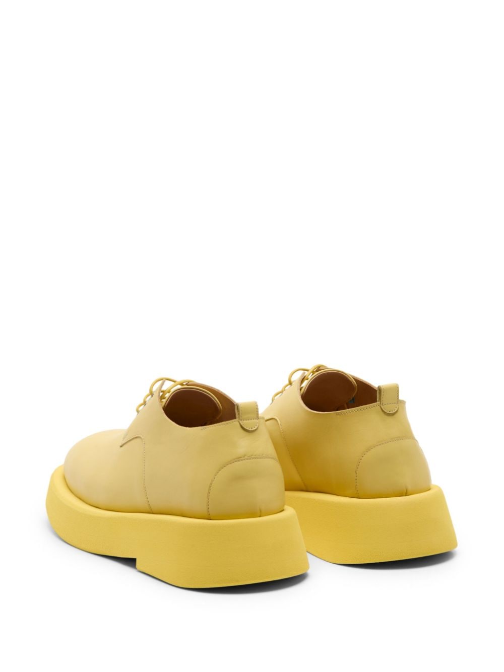 Shop Marsèll Gommellone Leather Derby Shoes In Yellow