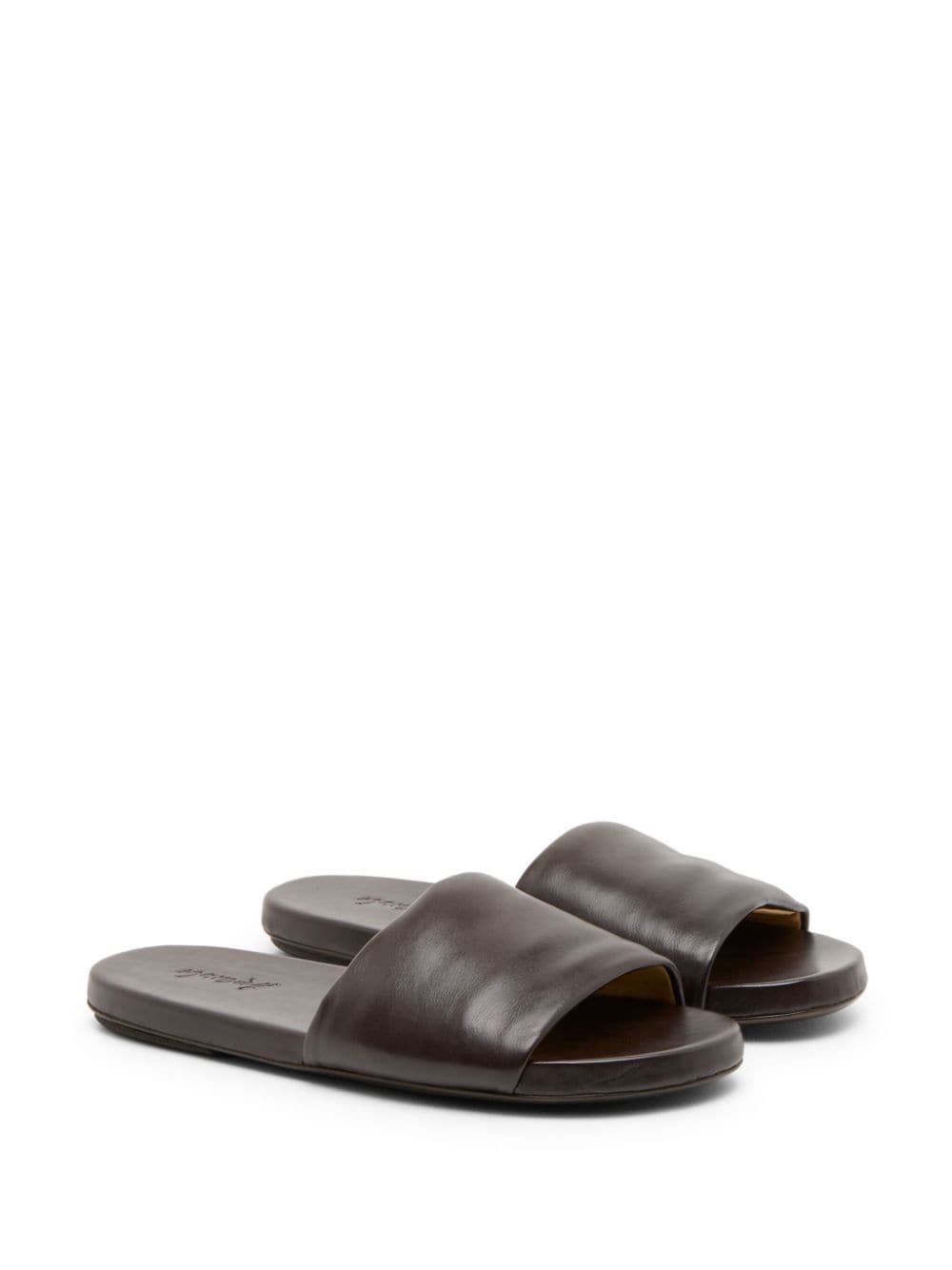 Shop Marsèll Spanciata Leather Sandals In Brown