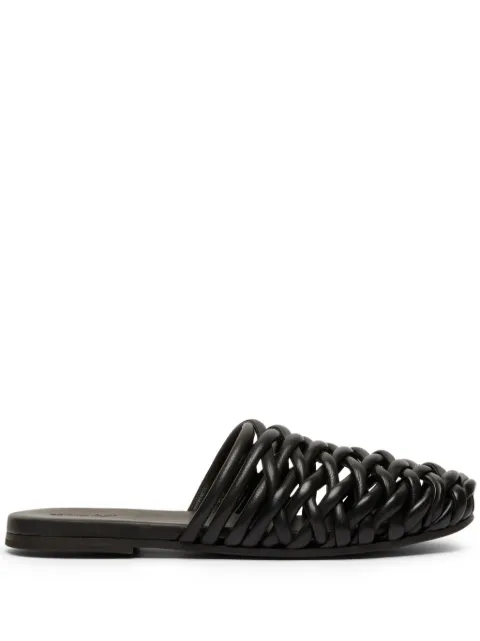 Marsèll Steccoblocco woven leather mules