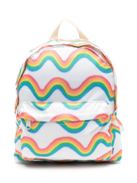 Molo rainbow-print zipped backpack
