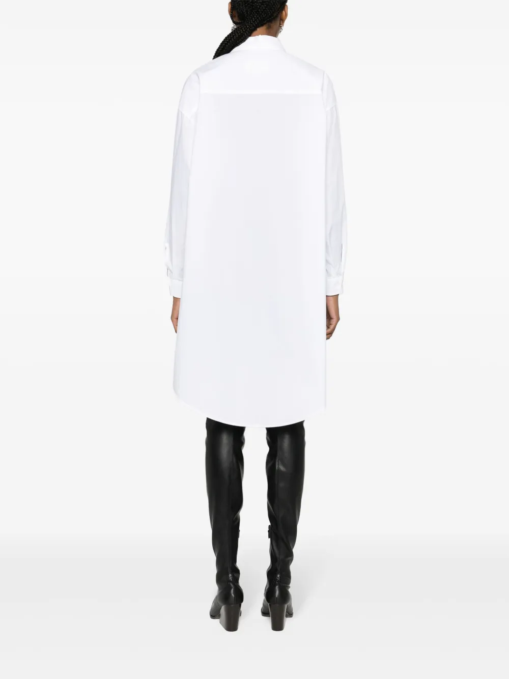 MM6 Maison Margiela Blousejurk met logoprint Wit