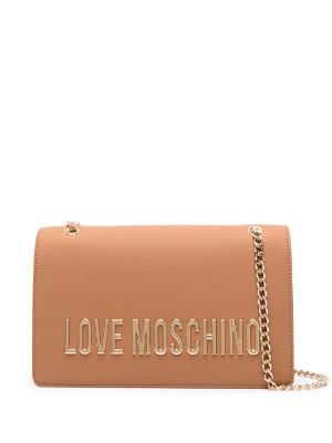 Love moschino discount leather flap bag