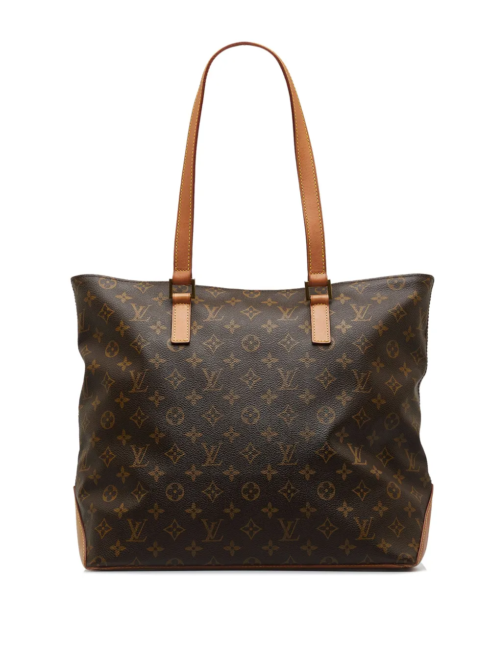 Louis Vuitton 2002 Louis Vuitton Monogram Cabas Mezzo - Bruin