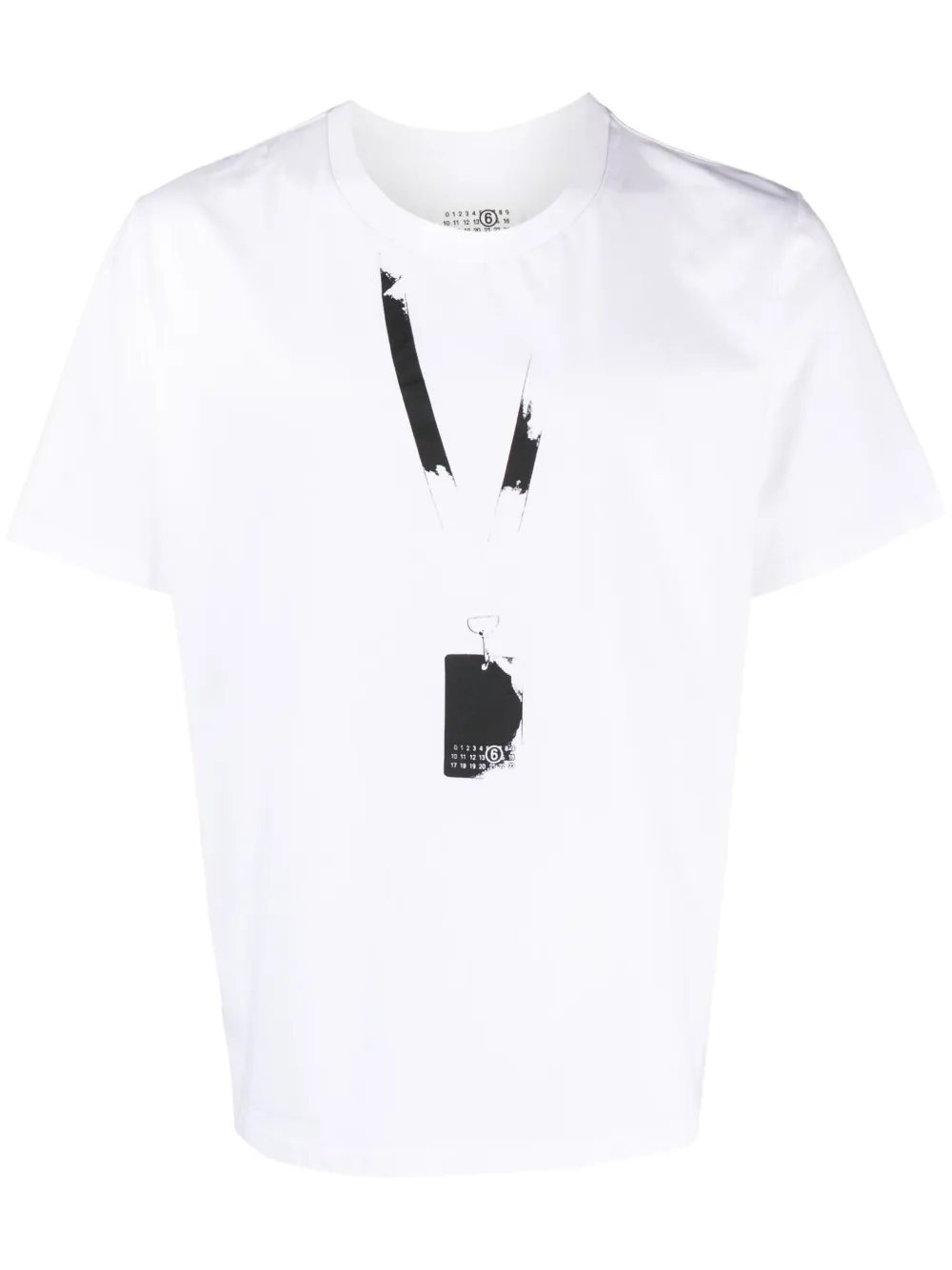 MM6 Maison Margiela Katoenen T-shirt met logoprint Wit