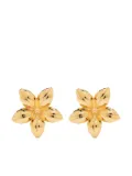 Marni floral-shaped polished earrings - Gold