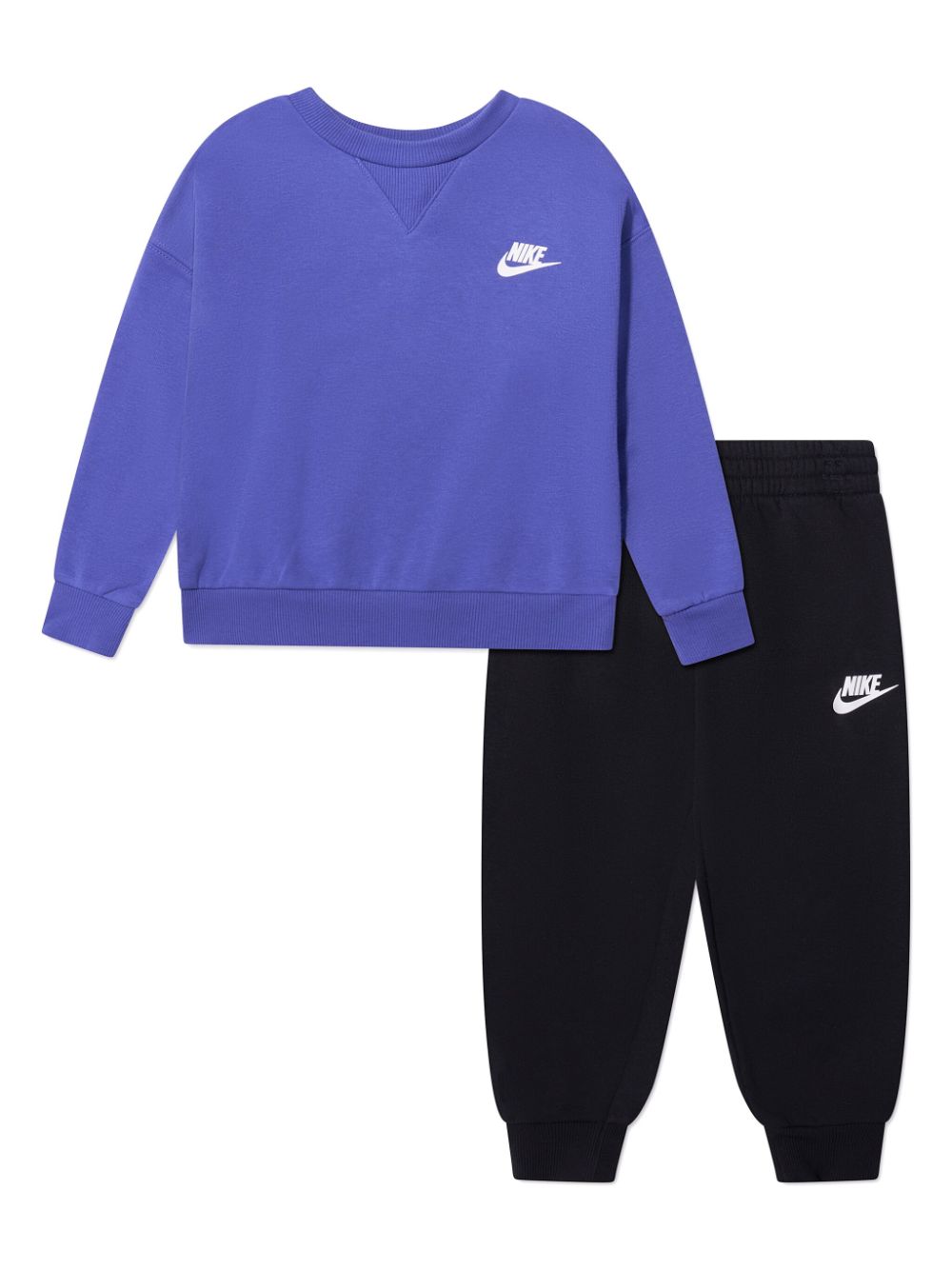 Nike Kids' Logo-print Jersey Tracksuit In Black