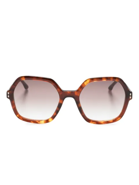 Isabel Marant Eyewear  logo-print oversize-frame sunglasses 