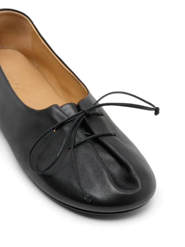 【関税込み】Marsell ブラック Girella フラットシューズ Marsèll Girella レザー フラットシューズ | ブラック | FARFETCH JP
