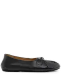 Marsèll Girella leather ballerina shoes - Black