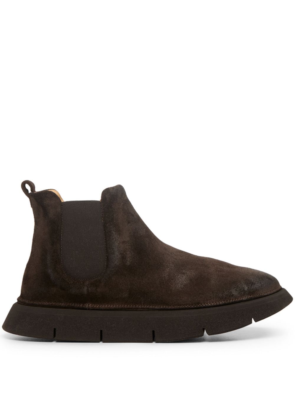 Shop Marsèll Intagliata Beatles Suede Boots In Brown