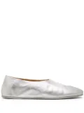 Marsèll laminated leather slippers - Silver
