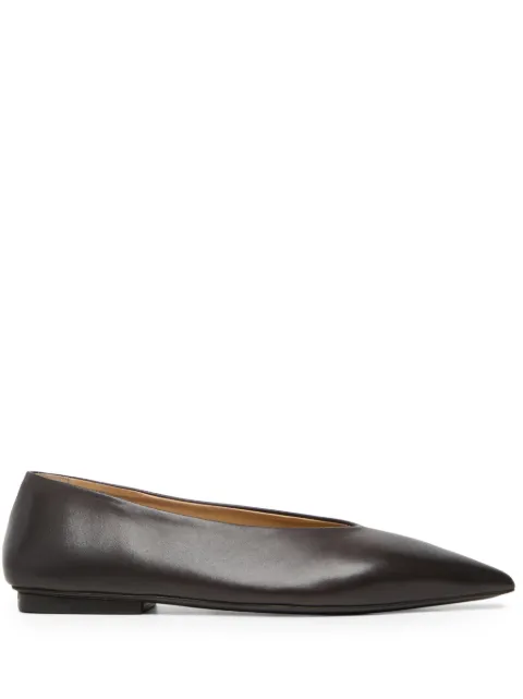 Marsèll pointed-toe leather ballerina shoes