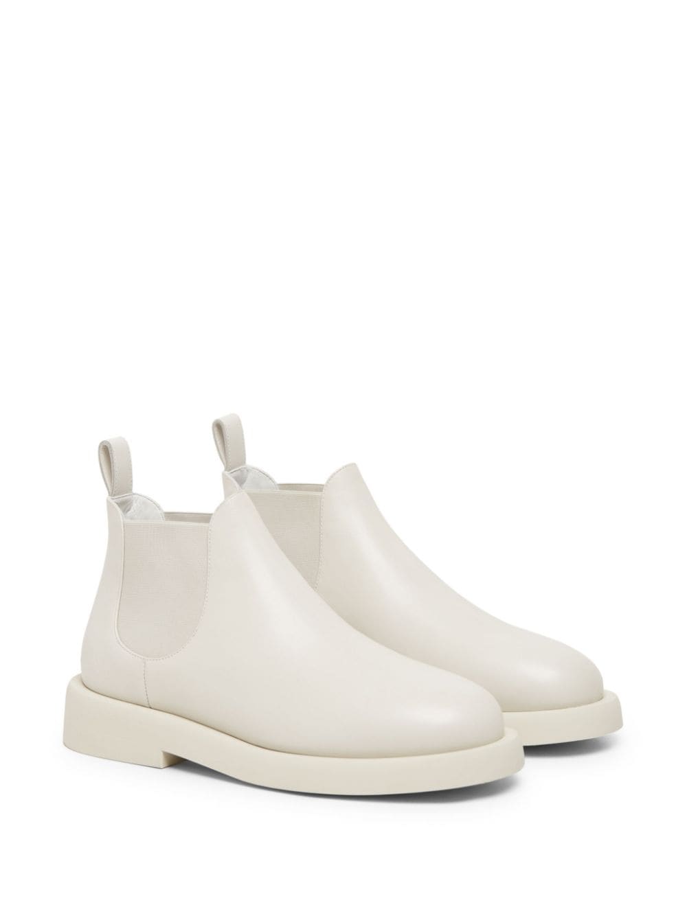 Shop Marsèll Gommello Leather Chelsea Boots In White