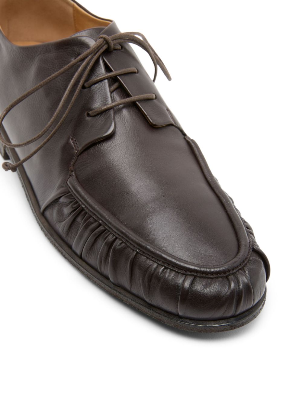 Shop Marsèll Leather Derby Shoes In Brown