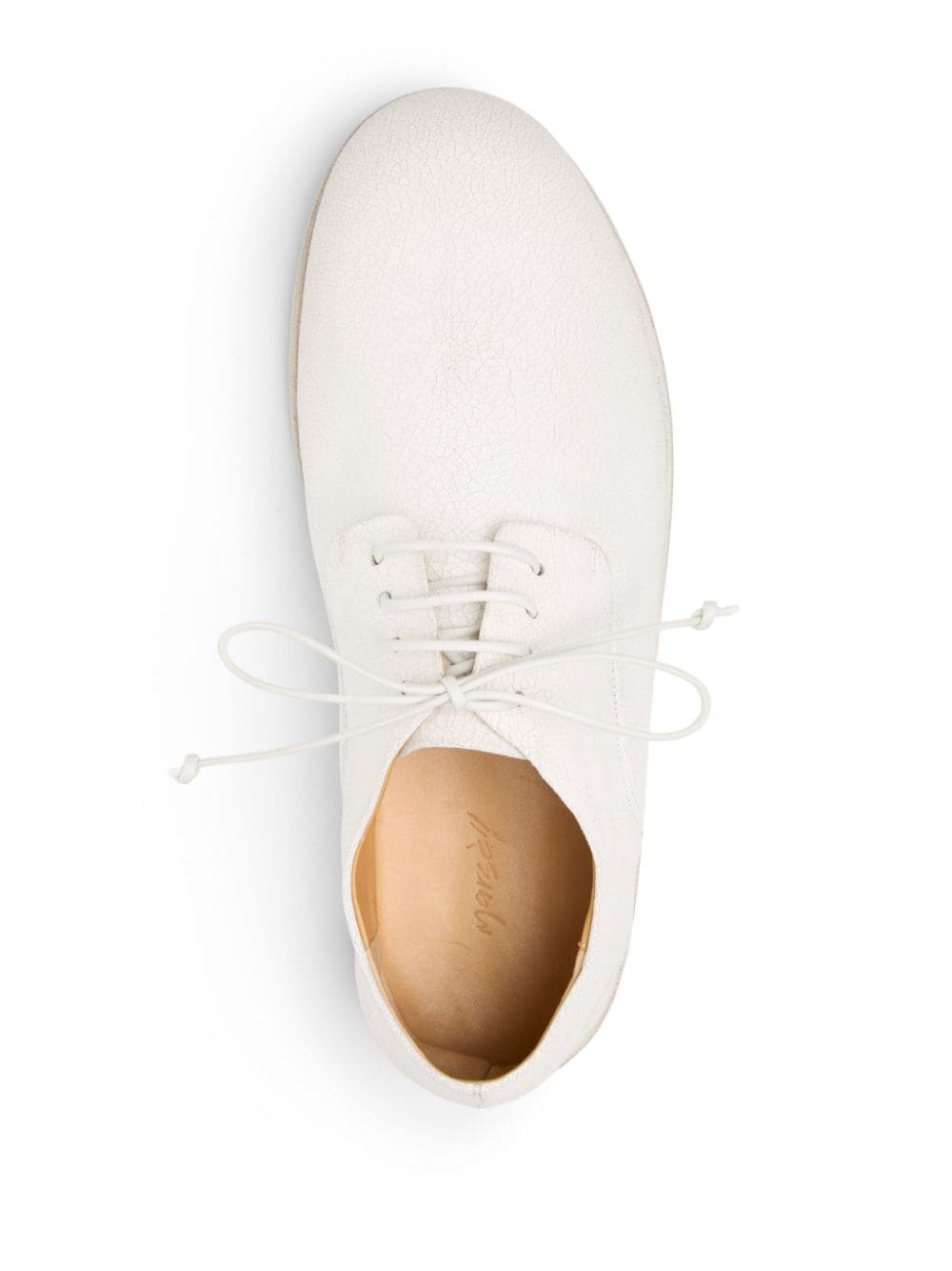 Shop Marsèll Stucco Leather Derby Shoes In White