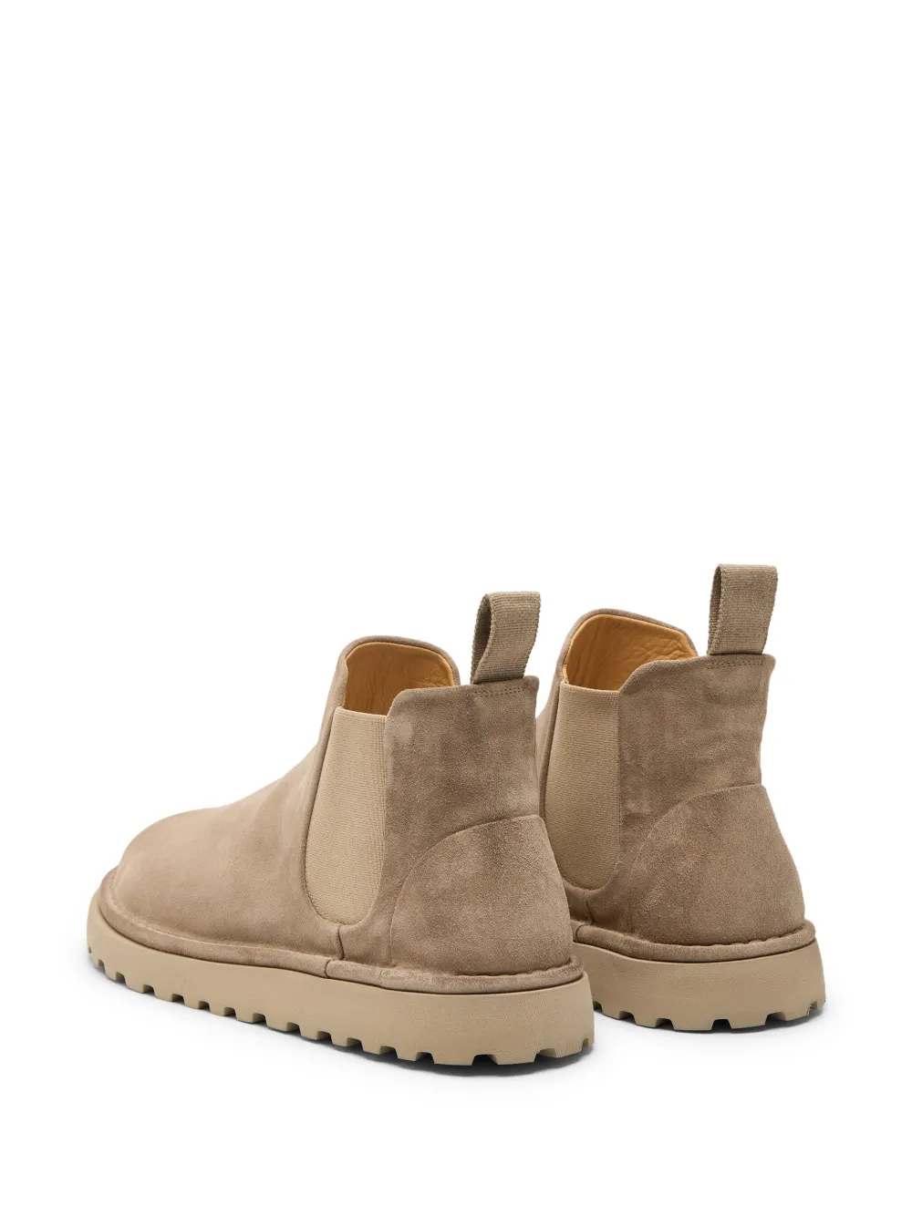 Marsèll Panelled Suede Ankle Boots In Neutrals