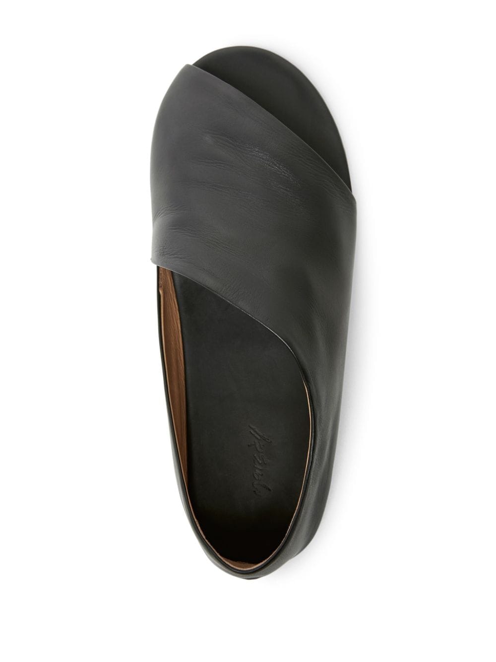 Shop Marsèll Leather Sandals In Schwarz