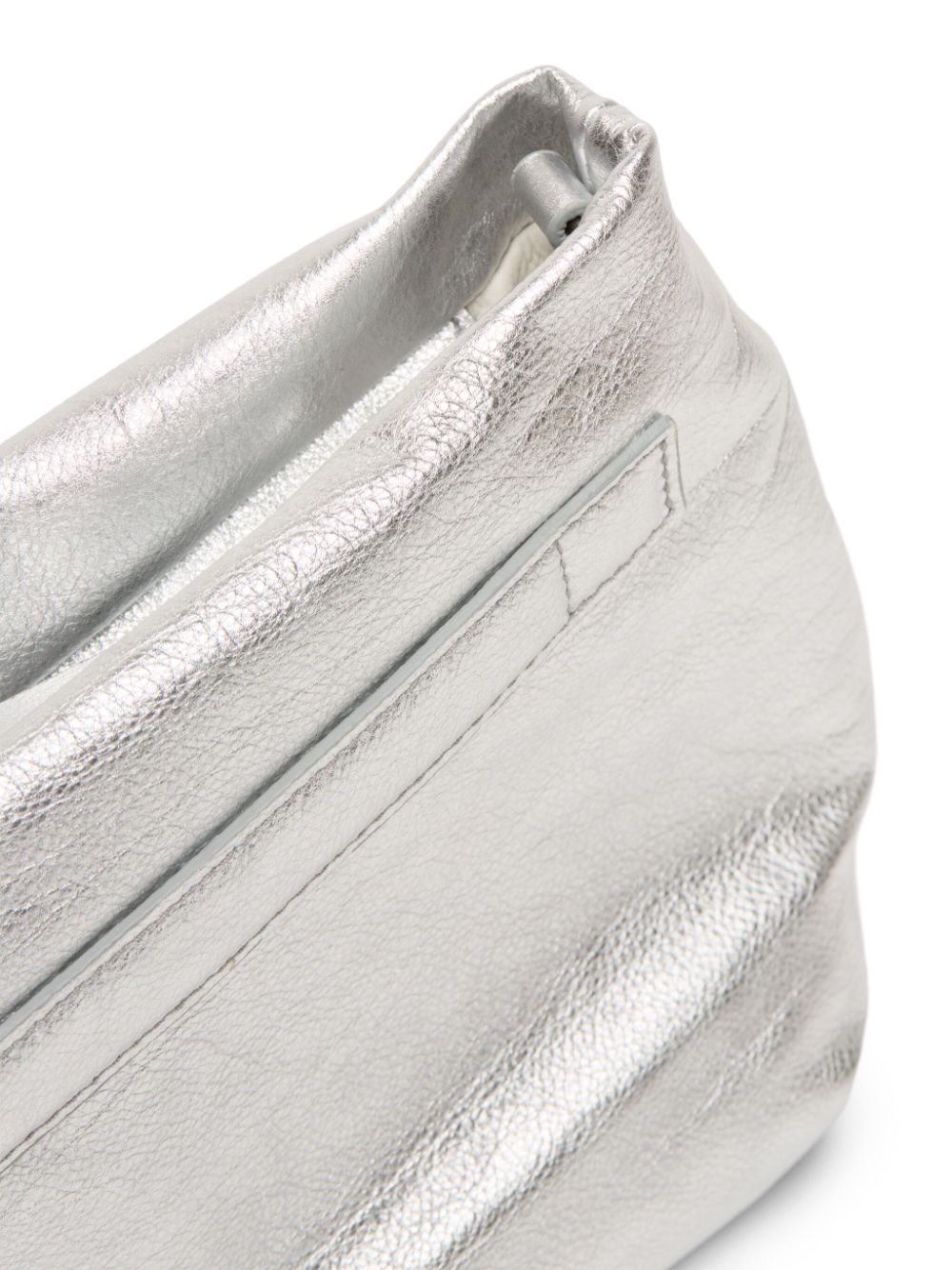 Marsèll Fantasmino leren clutch Zilver