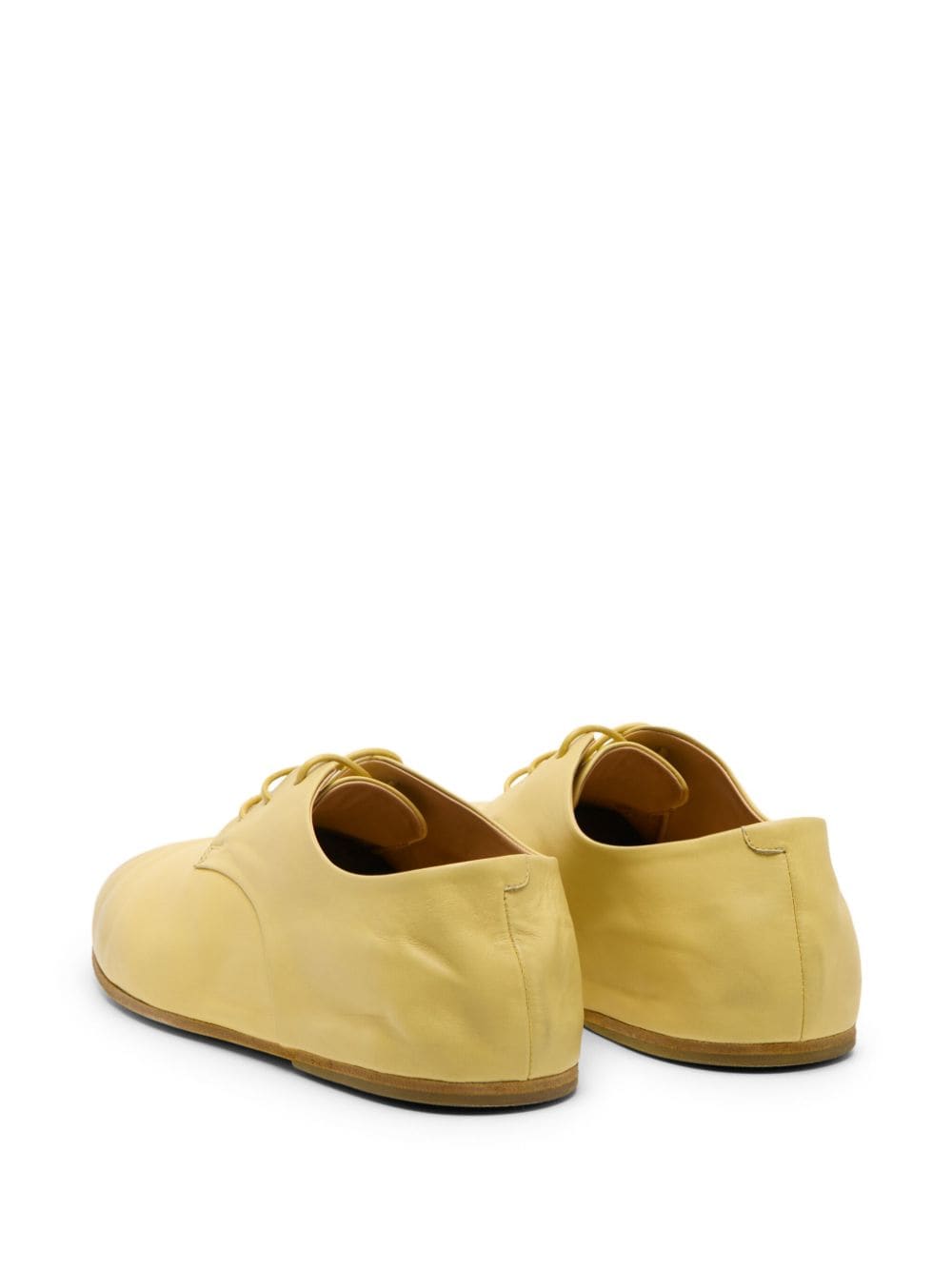 Shop Marsèll Steccoblocco Leather Derby Shoes In Yellow