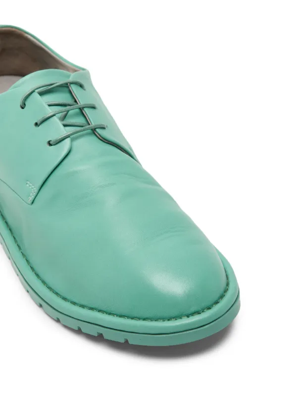 Marsèll Sancrispa Leather Derby Shoes | Green | FARFETCH