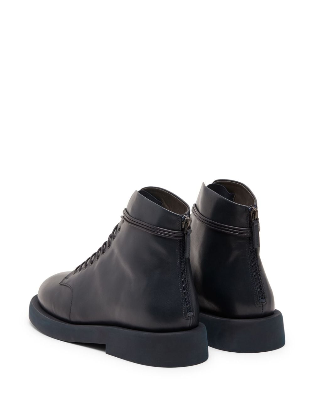 Shop Marsèll Gommello Leather Ankle Boot In Black