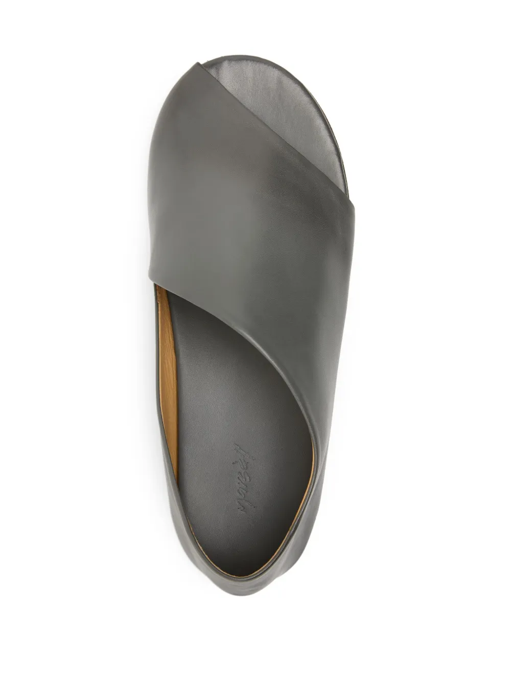 Shop Marsèll Arsella Leather Sandals In Grey