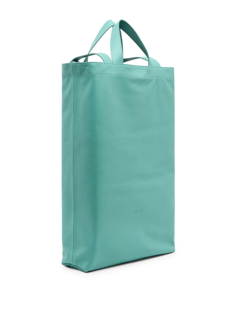 Shop Marsèll Sporta Leather Tote Bag In Green