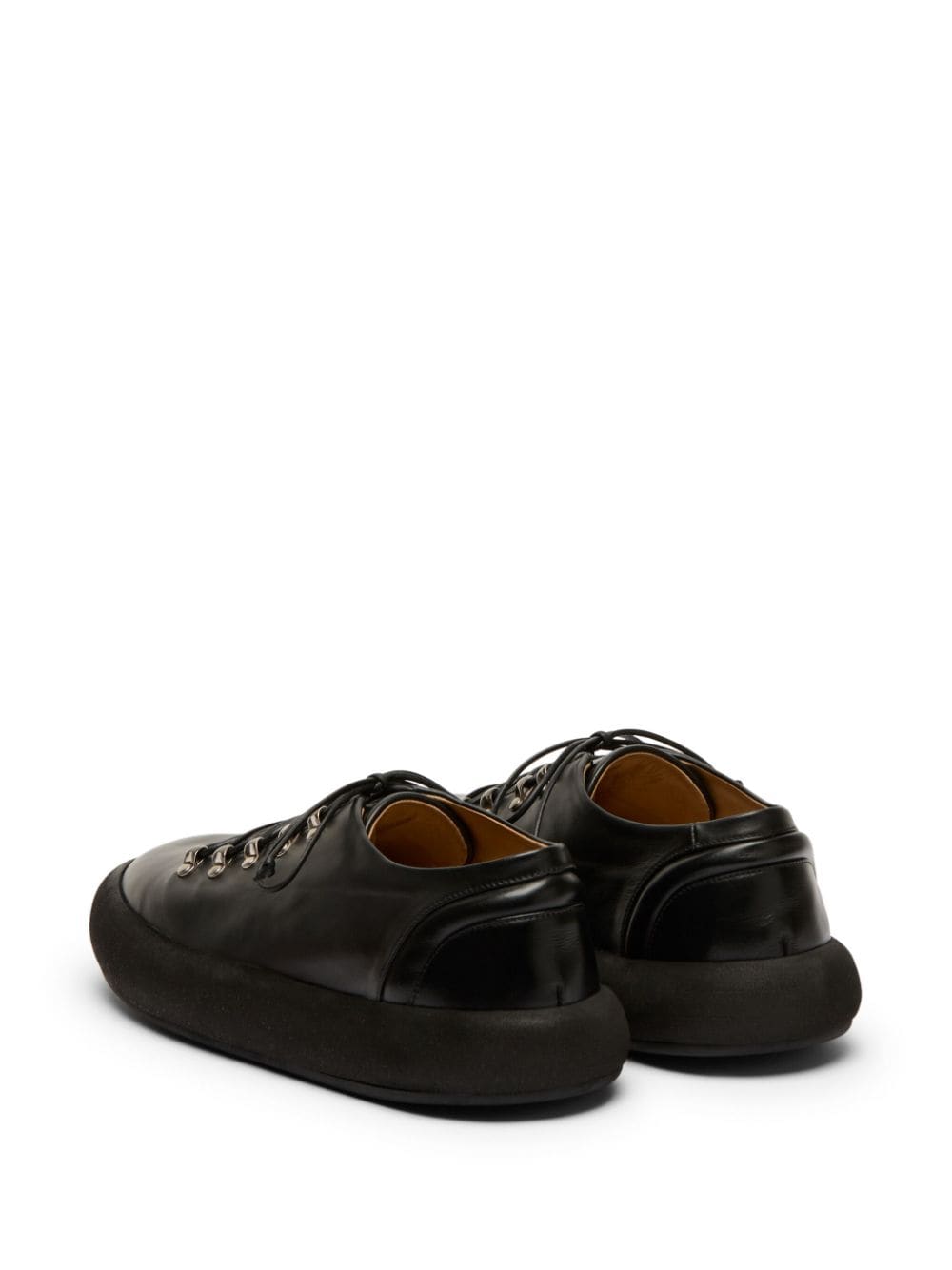 Shop Marsèll Chunky Leather Derby Shoes In Black